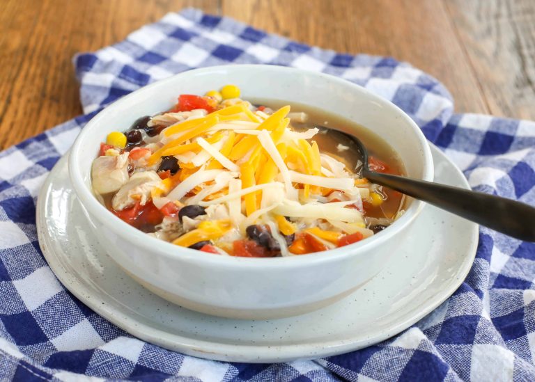 10 minute southwestern chicken soup