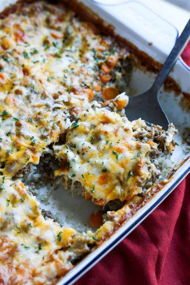 Ground beef casserole with cheese – cookies and cups Ground beef casserole with cheese cookies and cups